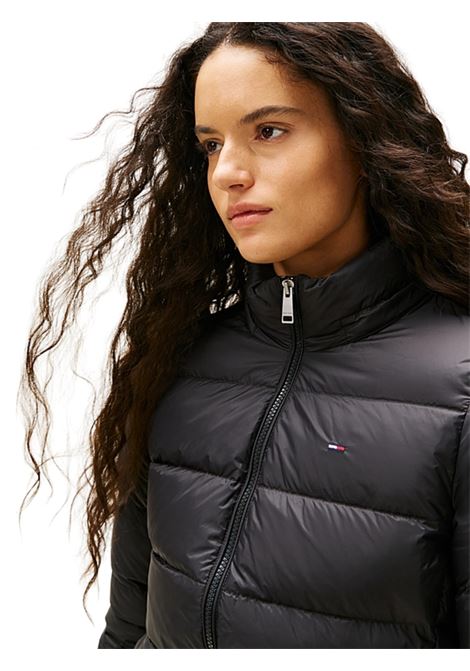 Piumino idrorepellente lucido NERO Tommy Hilfiger | DW0DW18312BDS